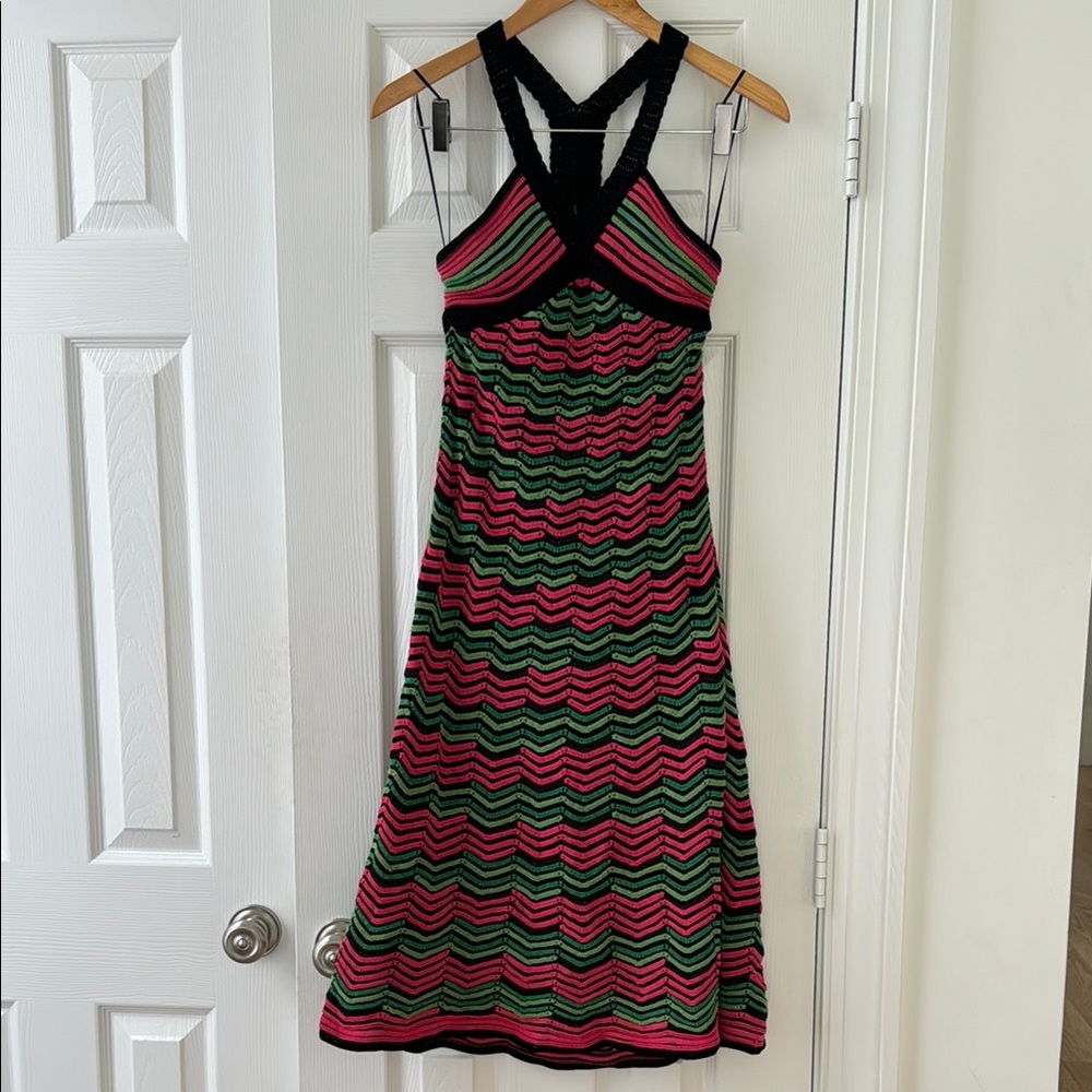 Missoni Red and Black Halter Sundress